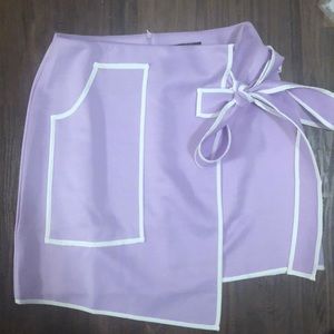 Purple wrap around skirt